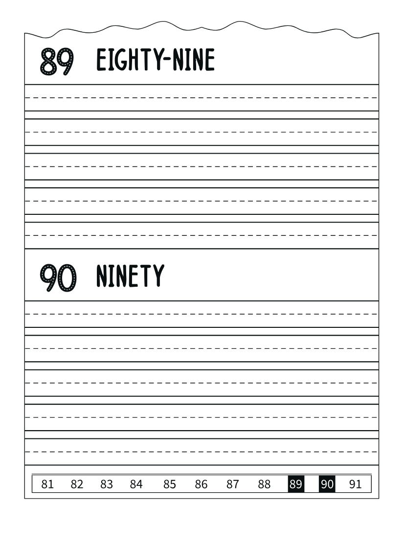 Letter and Number Tracing