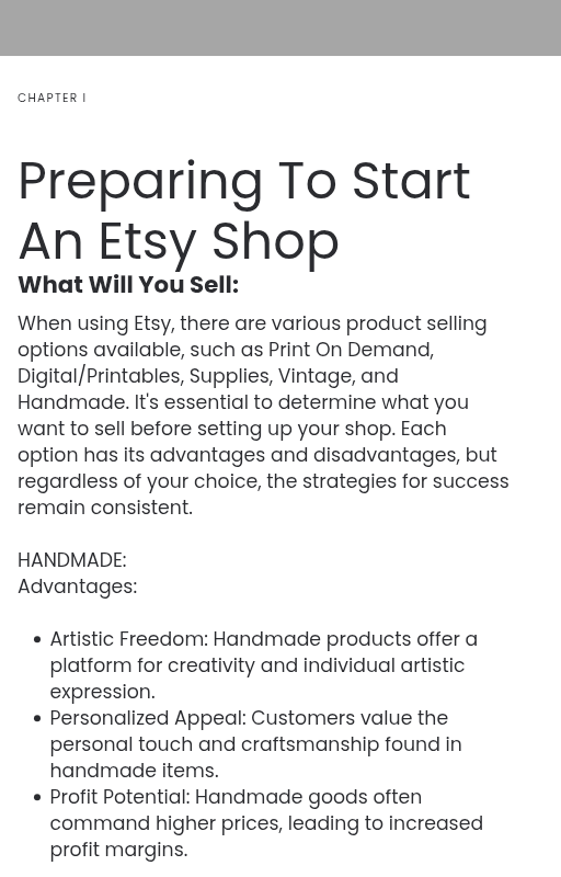 ETSY How to set up Etsy store